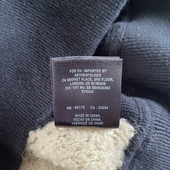 Anthropologie Sparrow Full Zip Jacket (Sz XS) Collared Wool Mohair Blend Boucle - Picture 11 of 11